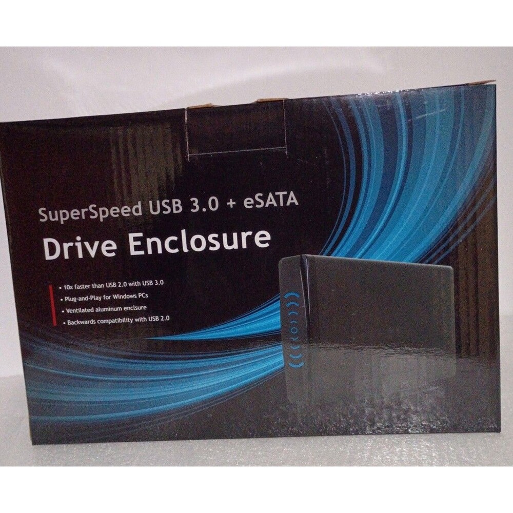 SuperSpeed USB 3.0 + eSATA 3.5" Hard Drive Enclosure Backward Compatible SSD